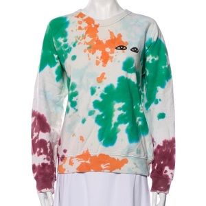 Clare V Crewneck Tie Dye Sweatshirt